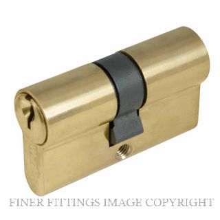 WINDSOR 1121 PB 60MM EURO DOUBLE CYLINDER - KEY/KEY POLISHED BRASS