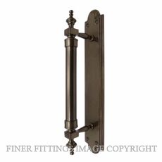 WINDSOR 5038 AB PULL HANDLE ON BACKPLATE ANTIQUE BRONZE