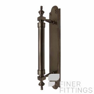 WINDSOR 5038 AB PULL HANDLE ON BACKPLATE ANTIQUE BRONZE