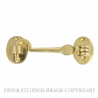 WINDSOR 5142 PB CABIN HOOK 100MM POLISHED BRASS