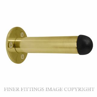 WINDSOR 5186 UB 87MM PIPE DOORSTOP SKIRTING FIX UNLACQUEREDBRASS