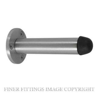 WINDSOR 5186 SC 87MM PIPE DOORSTOP SKIRTING FIX SATIN CHROME