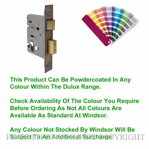 WINDSOR 1114 - 1115 PC EURO MORTICE LOCKS POWDERCOAT