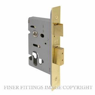 WINDSOR 1114 UB 45MM EURO MORTICE LOCK UNLACQUERED BRASS