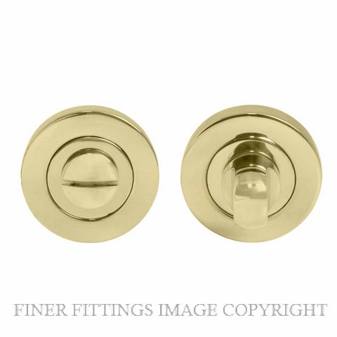 WINDSOR 8188 PB PRIVACY TURN & RELEASE - 50MM ROSE POLISHED BRASS