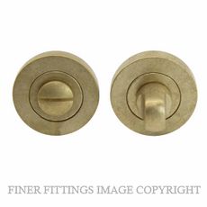 WINDSOR BRASS 8188 RLB PRIVACY TURN & RELEASE - 50MM ROSE RUMBLED BRASS