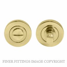 WINDSOR BRASS 8188 UB PRIVACY TURN & RELEASE - 50MM ROSE UNLACQUERED BRASS