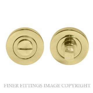 WINDSOR 8188 UB PRIVACY TURN & RELEASE - 50MM ROSE UNLACQUERED BRASS