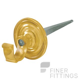 DELF 0505 PICTURE HOOK PB (DRIVE IN) POLISHED BRASS