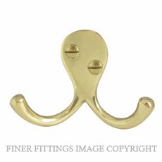 WINDSOR 5236 PB DOUBLE ROBE HOOK POLISHED BRASS