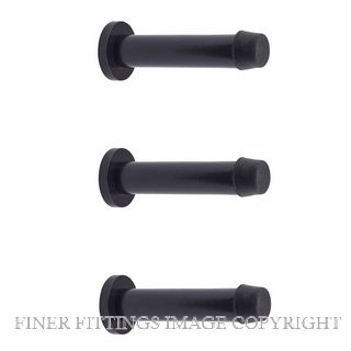 WINDOR 5298 85MM DOORSTOP CONCEALED SKIRTING FIX 3PK MATT BLACK