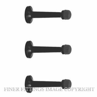 WINDSOR 5299 75MM DOORSTOP CONCEALED SKIRTING FIX 3PK MATT BLACK