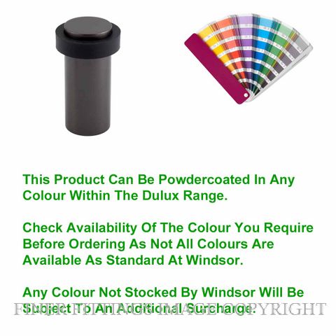 WINDSOR 5307-PC 90MM DOORSTOP ALI FLOOR MOUNT POWDER COAT