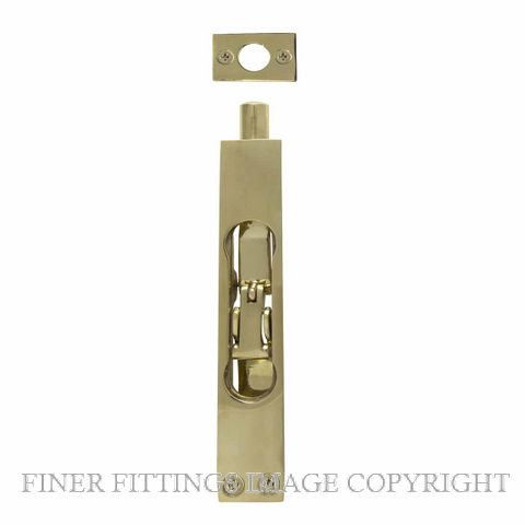 WINDSOR 5308 PB HEAVY DUTY FLUSHBOLT 150X25MM POLISHED BRASS