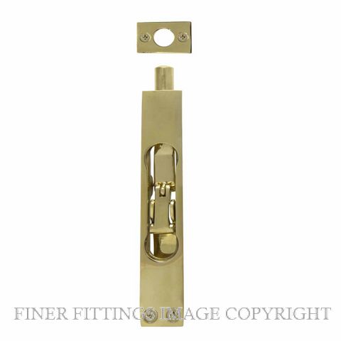 WINDSOR 5308 UB HEAVY DUTY FLUSHBOLT 150X25MM UNLACQUERED BRASS