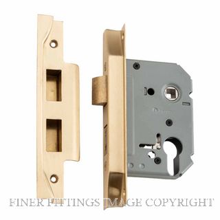 TRADCO 4052 REBATED EURO 57MM LOCK SATIN BRASS