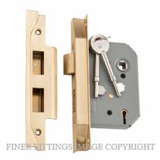 TRADCO 4050 -4051 REBATED 5 LEVER LOCKS SATIN BRASS