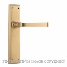 TRADCO 6637 - 6638 MENTON LEVER ON PLATE SATIN BRASS