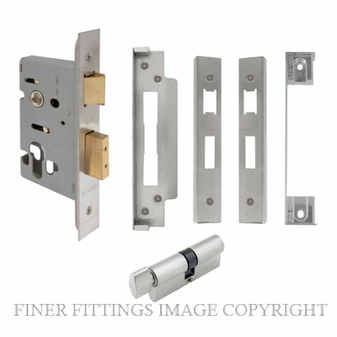 WINDSOR 1169 BN REBATED MORTICE LOCK BRUSHED NICKEL