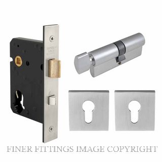 WINDOR 1217 HEAVY DUTY NIGHT LATCH/LOCK - SQUARE SATIN CHROME