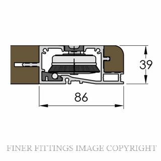 BRIO 98HSG-A20 WEATHERFOLD 5C SILL FOR TIMBER NOSE ANODISED