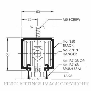 BRIO 350-20 TRACK ALUMINIUM MILL 2000MM MILL FINISH