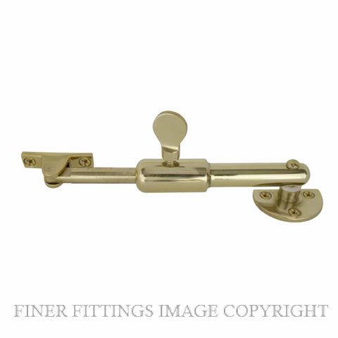 WINDSOR 5355 PB TELESCOPIC STAY - ROUND POLISHED BRASS