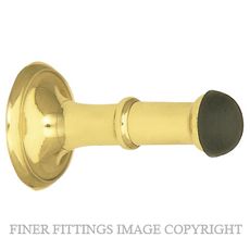 WINDSOR 5090 PB 73MM DOORSTOP CONCEALED SKIRTING FIX POLISHED BRASS