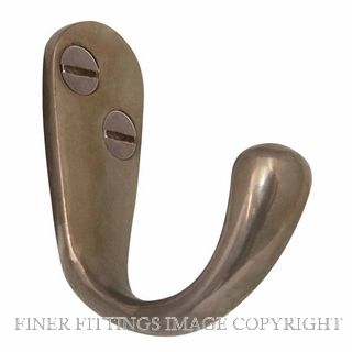 WINDSOR 5196 NB COAT HOOK - SINGLE NATURAL BRONZE