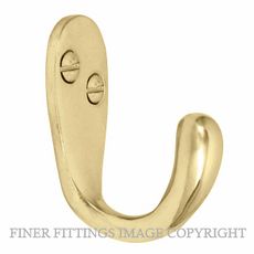 WINDSOR 5196 PB COAT HOOK - SINGLE POLISHED BRASS