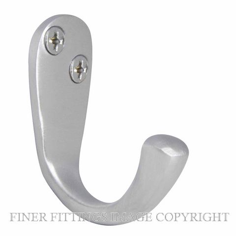 WINDSOR 5196 SC COAT HOOK - SINGLE SATIN CHROME