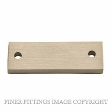 TRADCO 6666 CASEMENT FASTENER ADAPTOR PLATE SQUARE THICKNESS 6MM SATIN BRASS