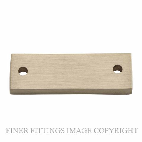 TRADCO 6666 CASEMENT FASTENER ADAPTOR PLATE SQUARE THICKNESS 6MM SATIN BRASS