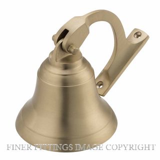 TRADCO 6681 SHIPS BELL D100MM SATIN BRASS