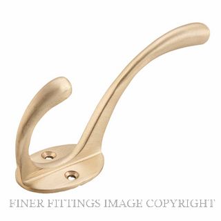 TRADCO 6702 HAT & COAT HOOK SATIN BRASS