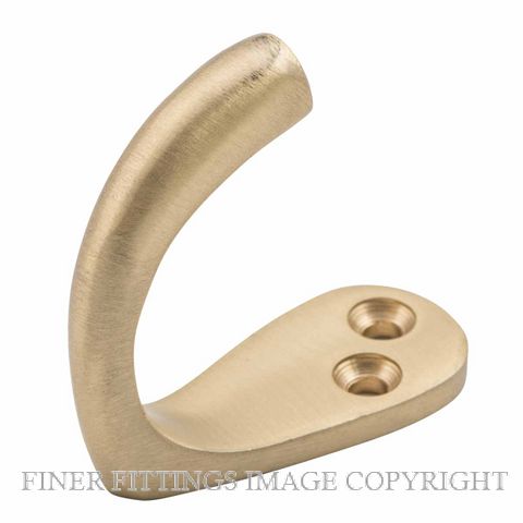 TRADCO 6703 SINGLE ROBE HOOK SATIN BRASS