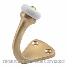 TRADCO 6706 ROBE HOOK PORCELAIN TIP SATIN BRASS