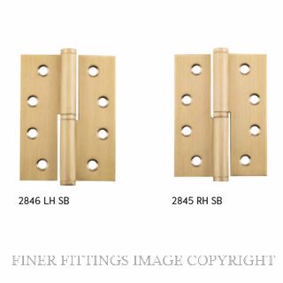 TRADCO 2845 HINGE RIGHT HAND LIFT OFF 100X75MM SATIN BRASS