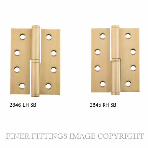 TRADCO 2845 - 2846 LIFT OFF HINGES SATIN BRASS