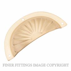 TRADCO 6710 DRAWER PULL FLUTED SB 97 X 40MM SATIN BRASS