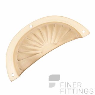 TRADCO 6710 DRAWER PULL FLUTED SB 97 X 40MM SATIN BRASS