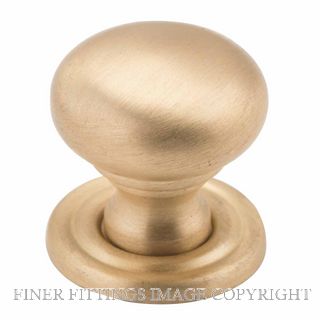 TRADCO 6712 CUPBOARD KNOB SB 19MM SATIN BRASS