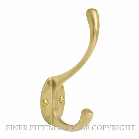 WINDSOR 3024 PB HAT AND COAT HOOK POLISHED BRASS