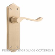 TRADCO 6633 - 6634 HENLEY LEVER ON PLATE SATIN BRASS
