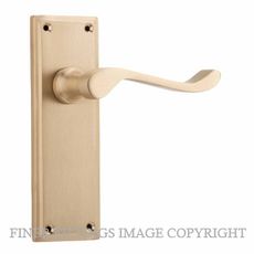 TRADCO 6635 - 6636 CAMDEN LEVER ON PLATE SATIN BRASS