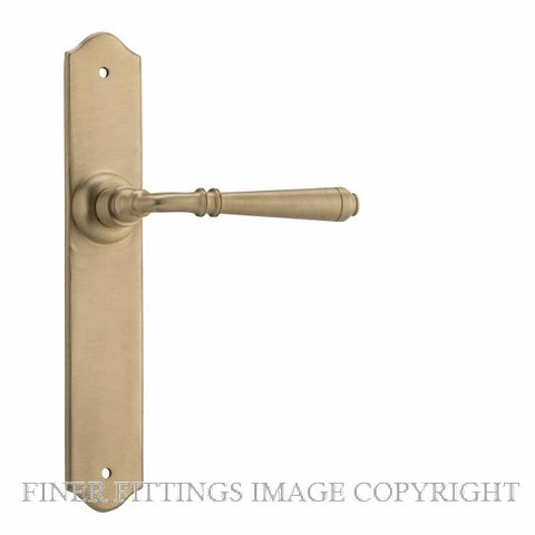 TRADCO 6640 - 6642 REIMS LEVER ON PLATE SATIN BRASS