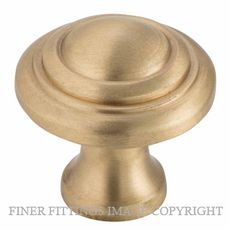 TRADCO 6696 - 6698 DOMED CABINET KNOBS SATIN BRASS