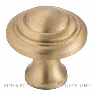 TRADCO 6696 DOMED CABINET KNOB SATIN BRASS