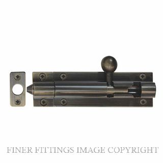 WINDSOR 5208 AB 75MM BARREL BOLT - STRAIGHT ANTIQUE BRONZE