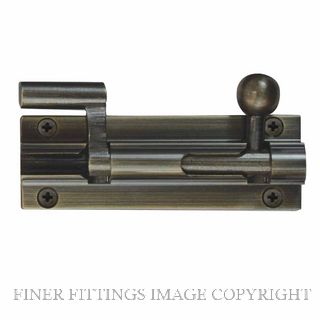 WINDSOR 5212 AB 75MM BARREL BOLT - NECKED ANTIQUE BRONZE